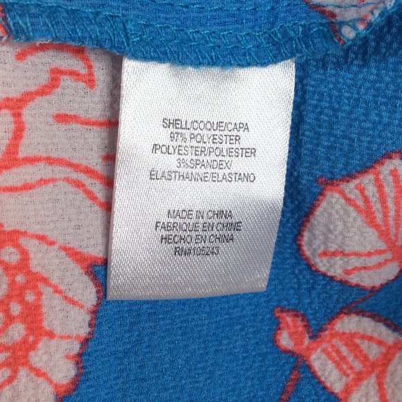 NWOT Studio B by Bobeau Top Womens Size XL Floral V-Neck Short Sleeve Flowy - Picture 7 of 7